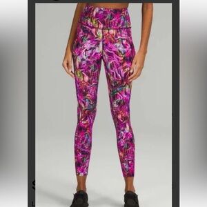 Lululemon Fast and Free High-Rise Tight 25" *Nulux Hyper Flow Pink